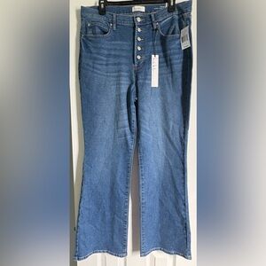 Nicole Miller Nomad super high rise  Blue Boot Cut Jeans